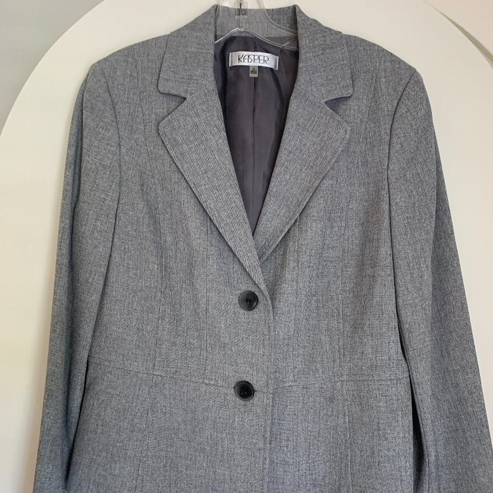 KASPER gray jacket lined